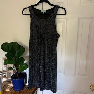 Beautiful pinstripe black dress